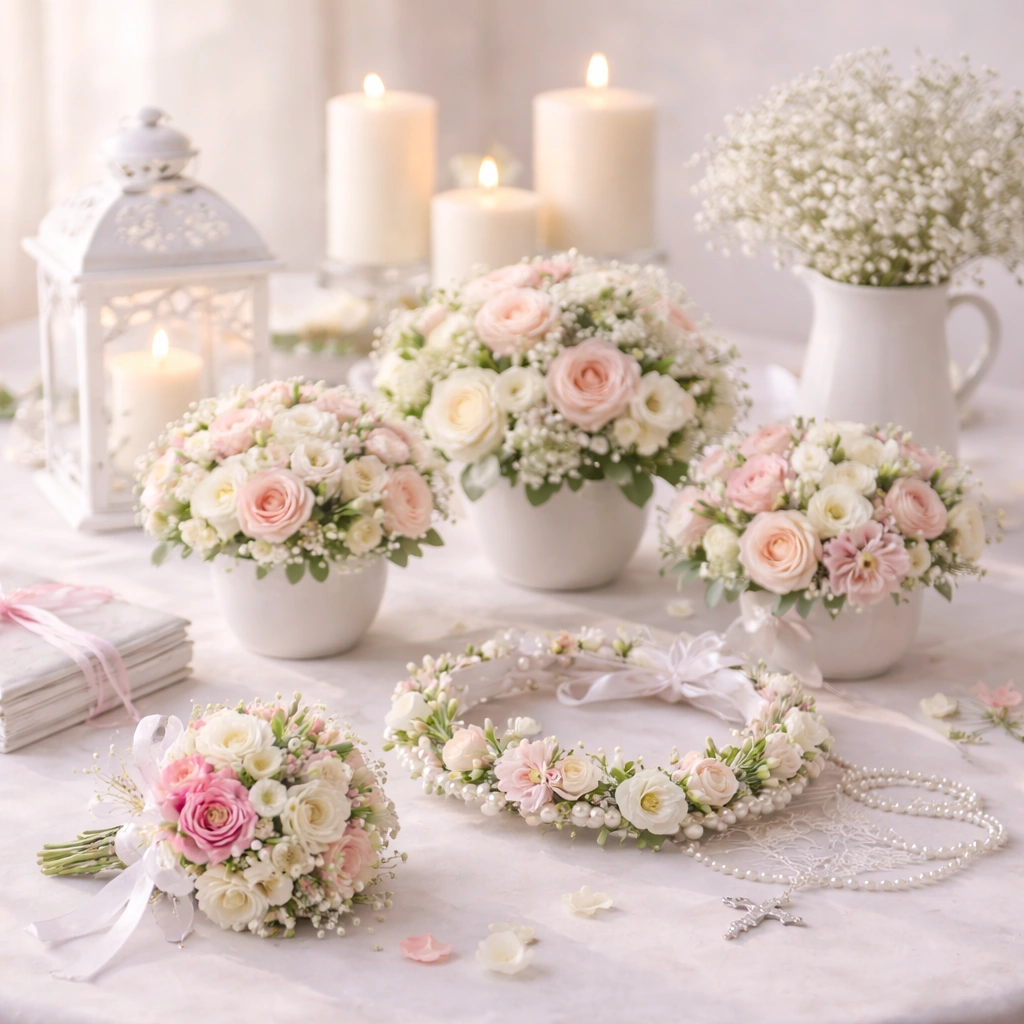 Flores para bautizos